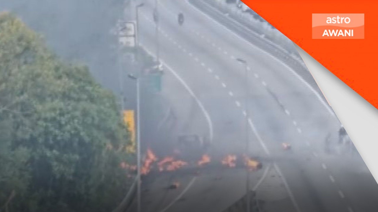 Lori gas terbakar, trafik sesak di Kajang Bypass