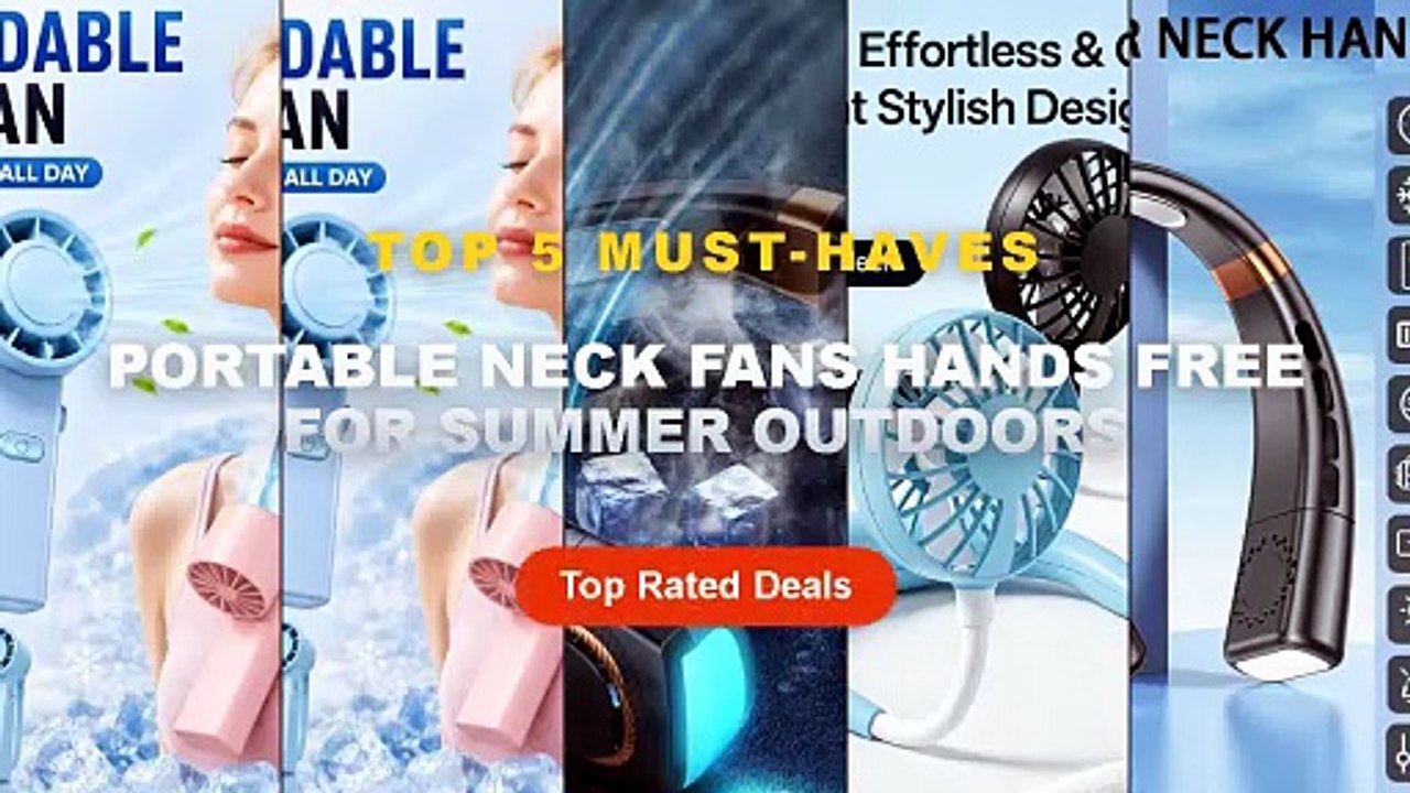 Best Portable Neck Fans Hands Free For Summer Outdoors on AliExpress | Review - Portable Neck Fan With Digital Display &...