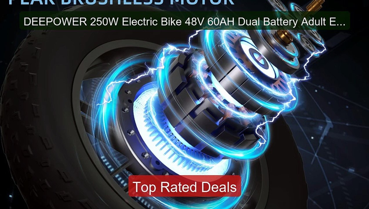DEEPOWER 250W Electric Bike 48V 60AH Dual Battery Adult Electr... -- Hot Deal 2026 | Limited Offer!