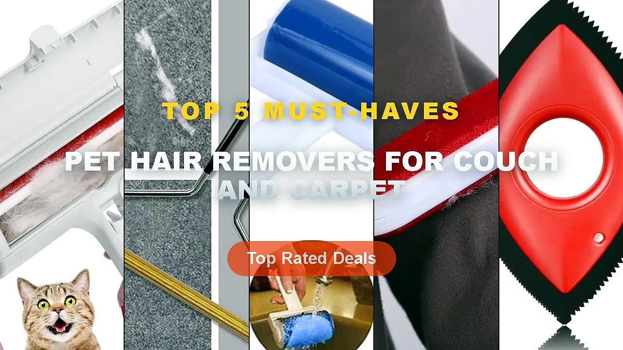Top 5 Best Pet Hair Removers For Couch And Carpet (Must Have!) - Pet Hair Remover Fur Removal Animal Hair Brush for Couc...