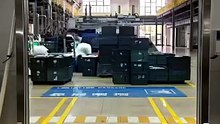 How does the high speed door improve workflow efficiency between different indoor zones?