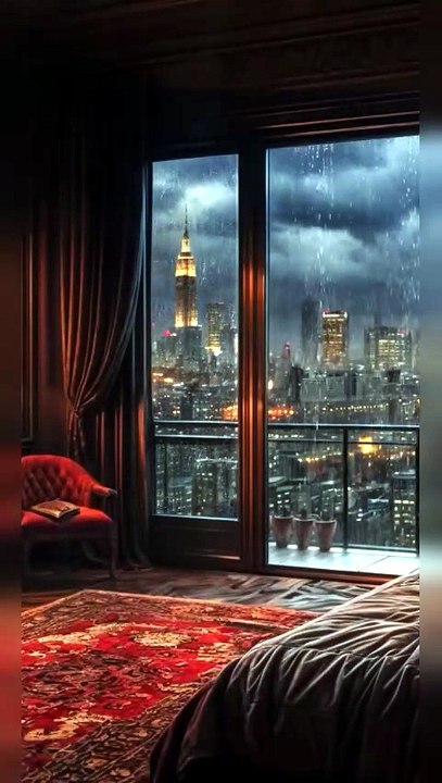 Sleep in 30 Seconds 🌧️🔥 Rain, Thunder & Fireplace Relaxing Time