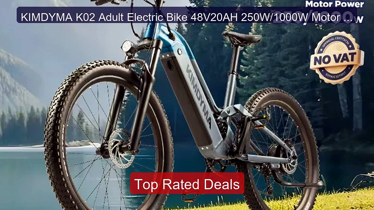 KIMDYMA K02 Adult Electric Bike 48V20AH 250W/1000W Motor 27.5*... -- Hot Deal 2026 | Limited Offer!