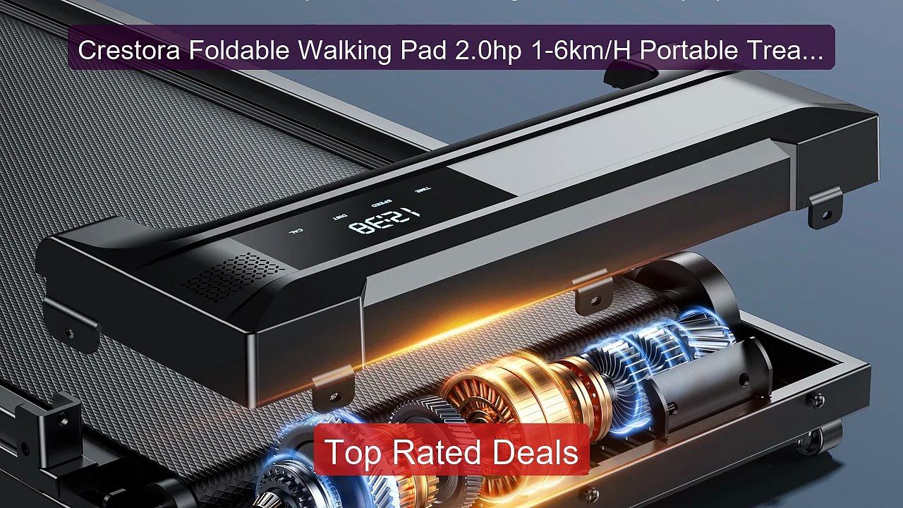 Crestora Foldable Walking Pad 2.0hp 1-6km/H Por...