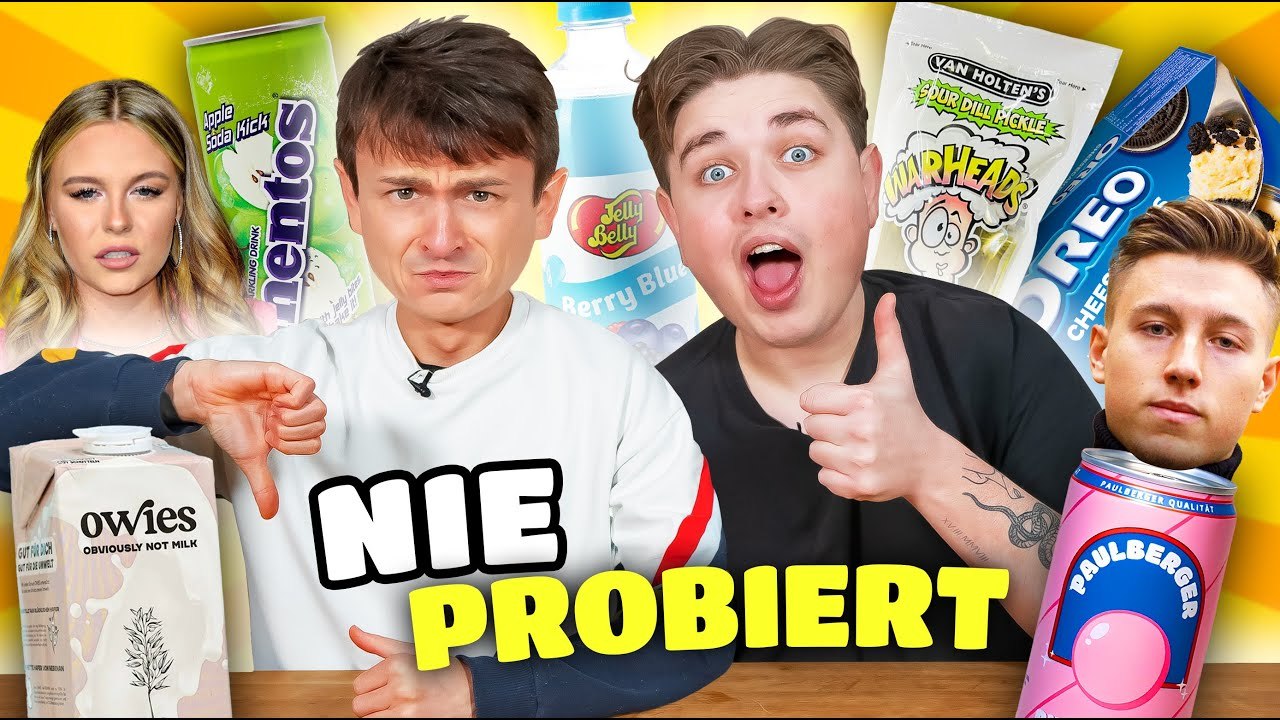 Wir essen produkte, die wir noch nie probiert haben 🍰🤢 mit smiley