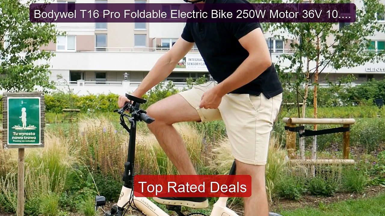 Bodywel T16 Pro Foldable Electric Bike 250W Motor 36V 10.4Ah R... -- Best Buy 2026 | Great Quality!