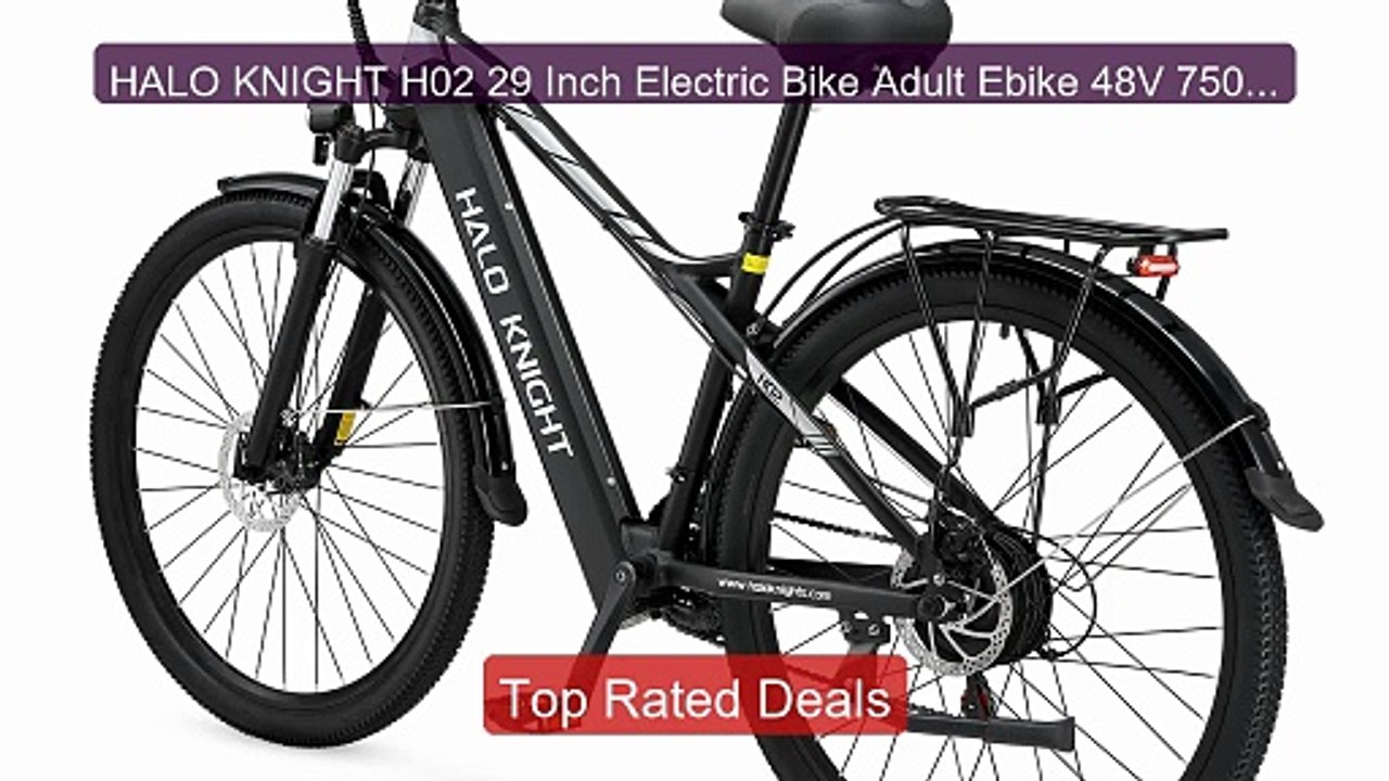 HALO KNIGHT H02 29 Inch Electric Bike Adult Ebike 48V 750W 16A... -- Best Buy 2026 | Great Quality!