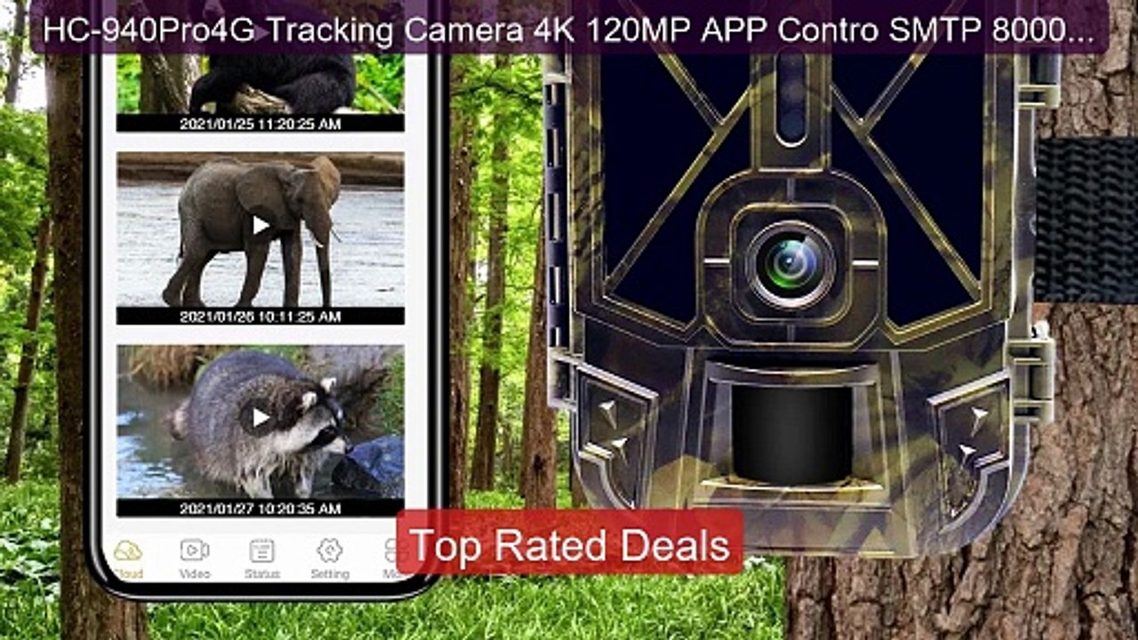 HC-940Pro4G Tracking Camera 4K 120MP APP Contro SMTP 8000MhA L... -- Best Buy 2026 | Great Quality!