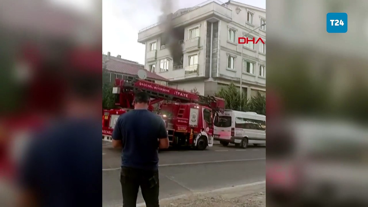 Yangın sırasında yaşanan patlama kamerada