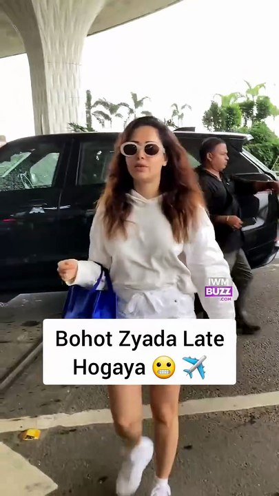 Nushrratt Bharuccha Makes A Stylish Statement At The Airport In Her Effortlessly Cool Look