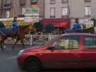 GENDARMERIE DE VINCENNES À CHEVAL
