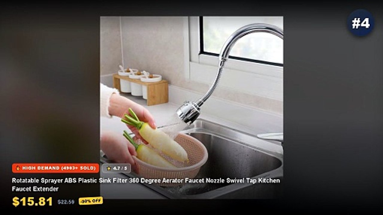 Kitchen Faucet Extenders With 360 Degree Swivel...