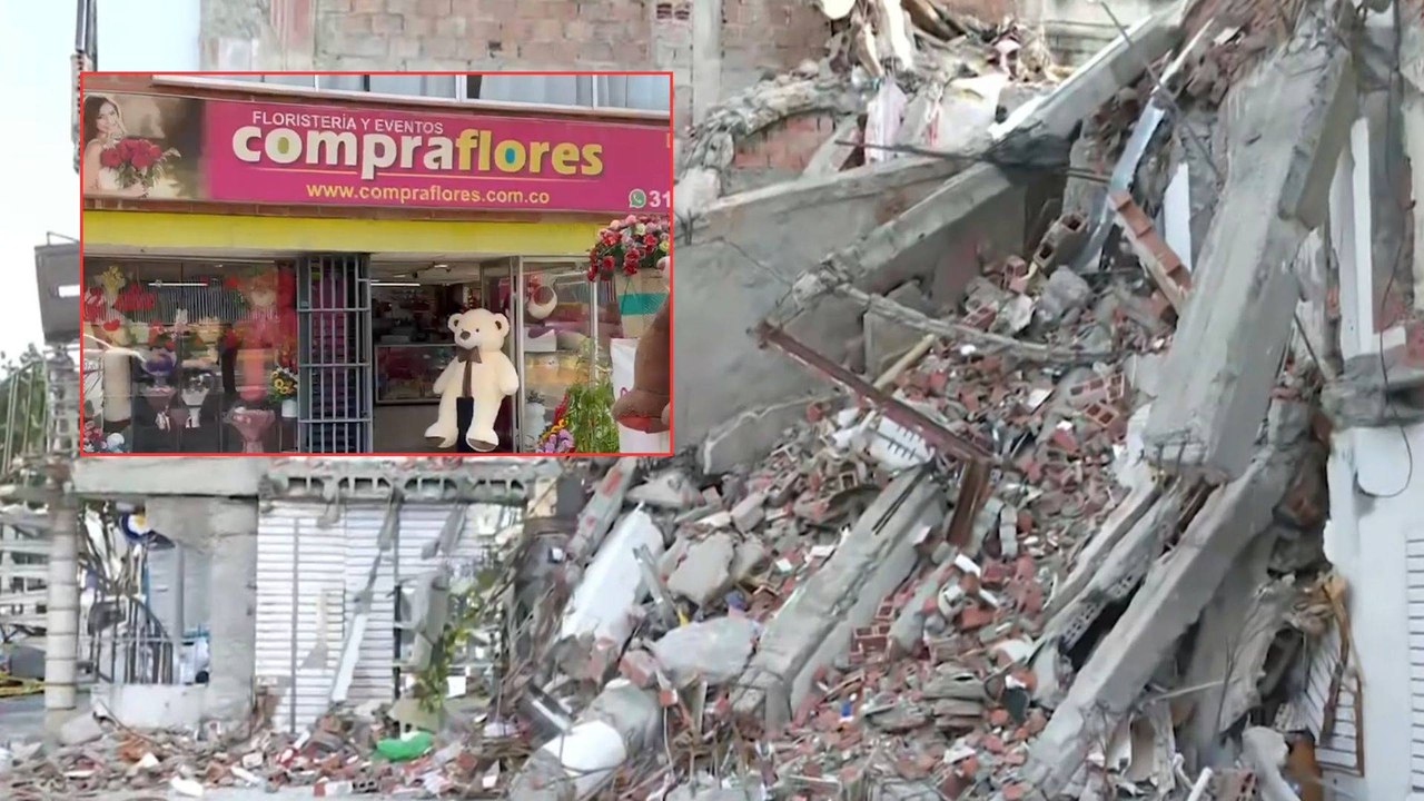 Floristería que colapsó en el terremoto regala...