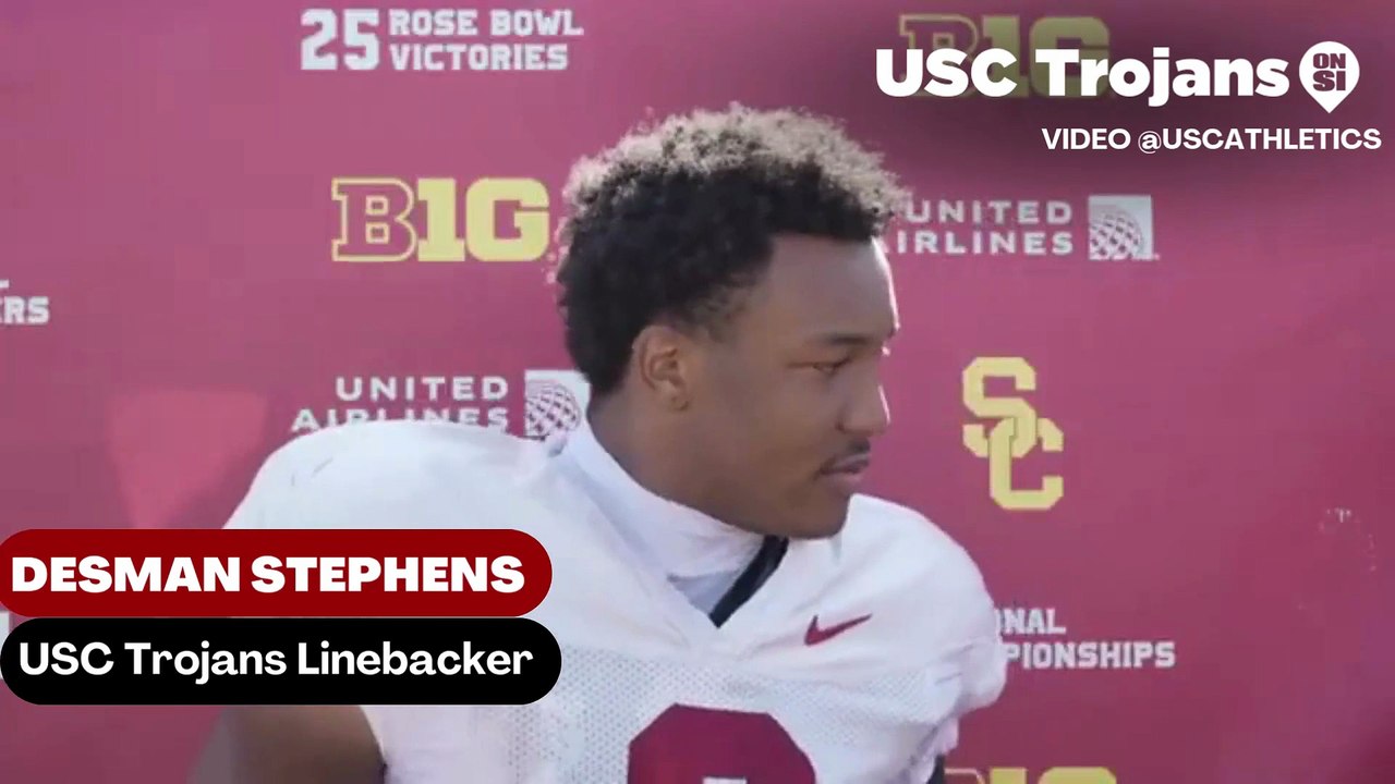 USC Trojans discuss the white stripe on their helmets
