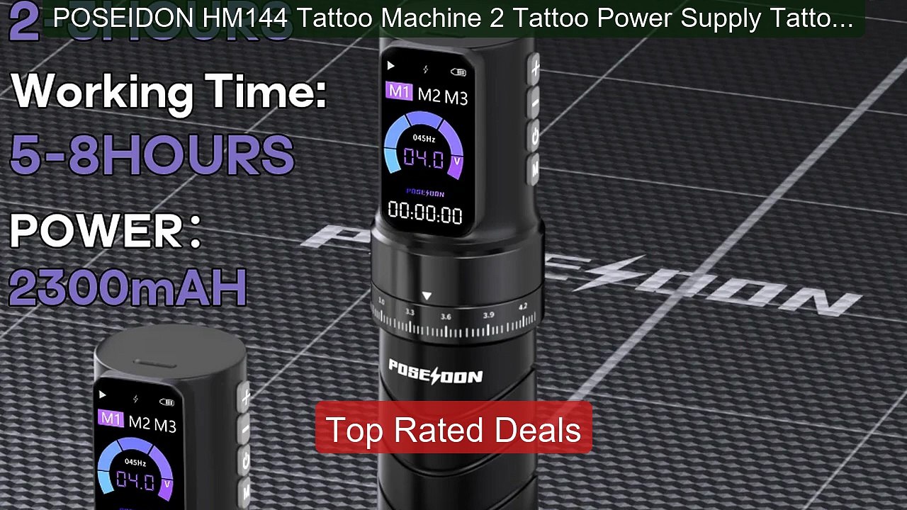 POSEIDON HM144 Tattoo Machine 2 Tattoo Power Supply Tattoo Pen... -- Best Buy 2026 | Great Quality!