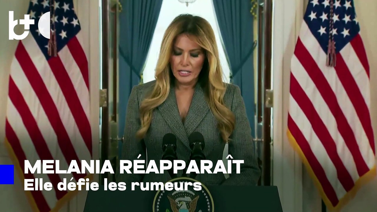 'On m'a dit que je vous ai manqué' / Melania Tr...