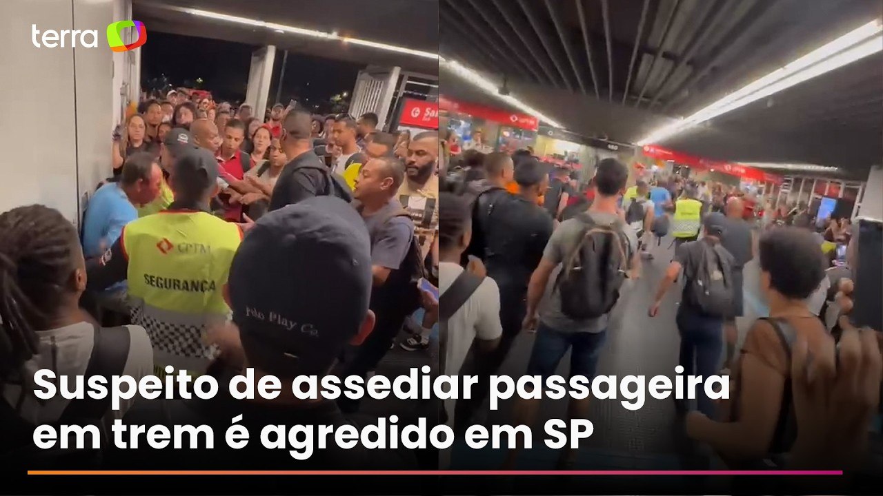 Suspeito de assédio em trem da CPTM é agredido...