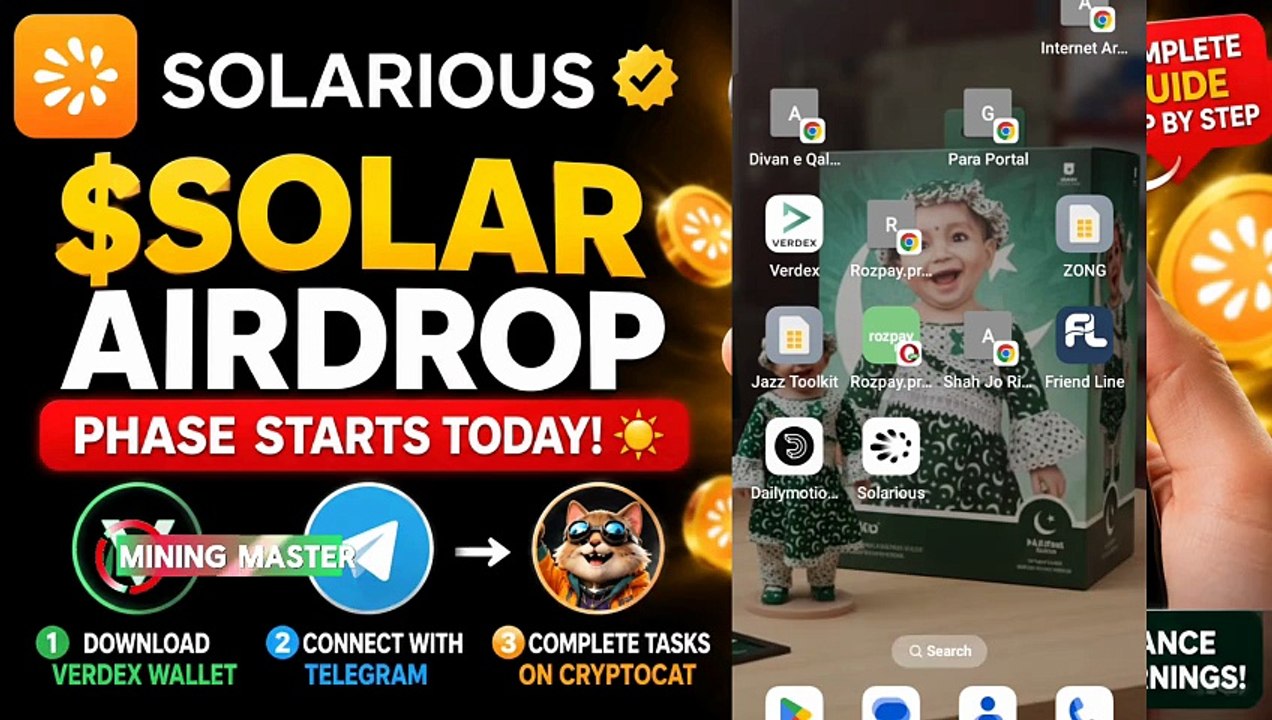 Solarious $SOLAR Airdrop Is LIVE! ☀️ Complete Step-by-Step Guide | Verdex Wallet + Telegram + CryptoCat