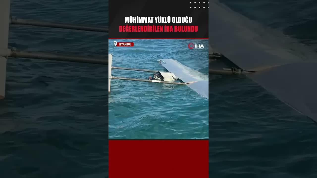 Karaburun sahilde mühimmat yüklü olduğu değerle...