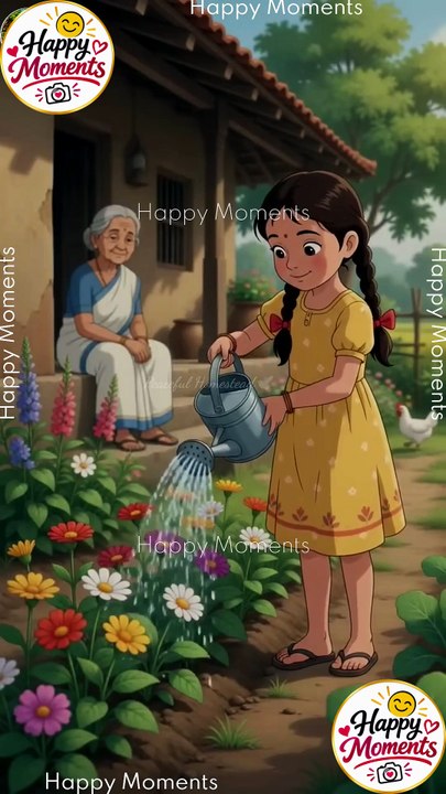 Peaceful Morning in the Village | Cozy Family Life 🌿🏡By Happy Moments I Relaxing 2D Cooking Animation | No Dialogue | ASMR #DailyMotion #HappyMoments #shorts