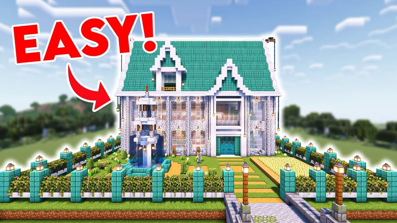 Minecraft: How To Build A Green White Castle Ma...
