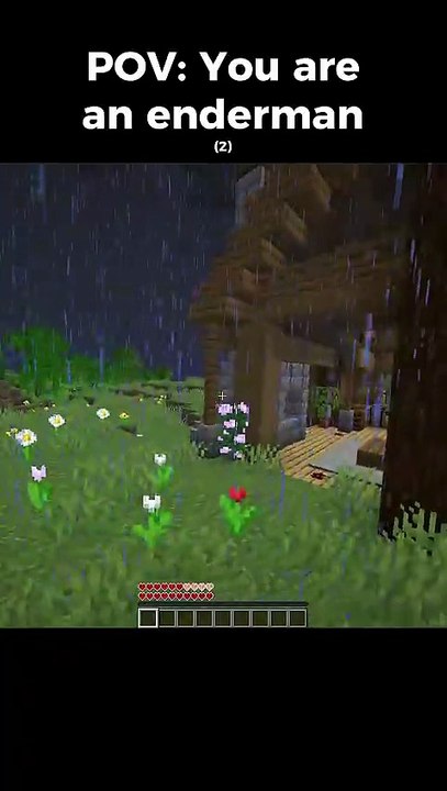 Enderman enters the secret area #minecraft #shorts