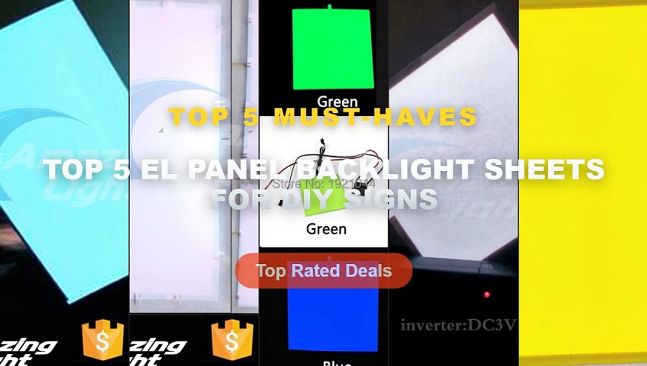 Best Top 5 EL Panel Backlight Sheets For DIY Si...