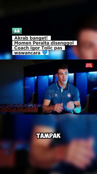 Momen Peralta Disenggol Igor Tolic saat Wawancara