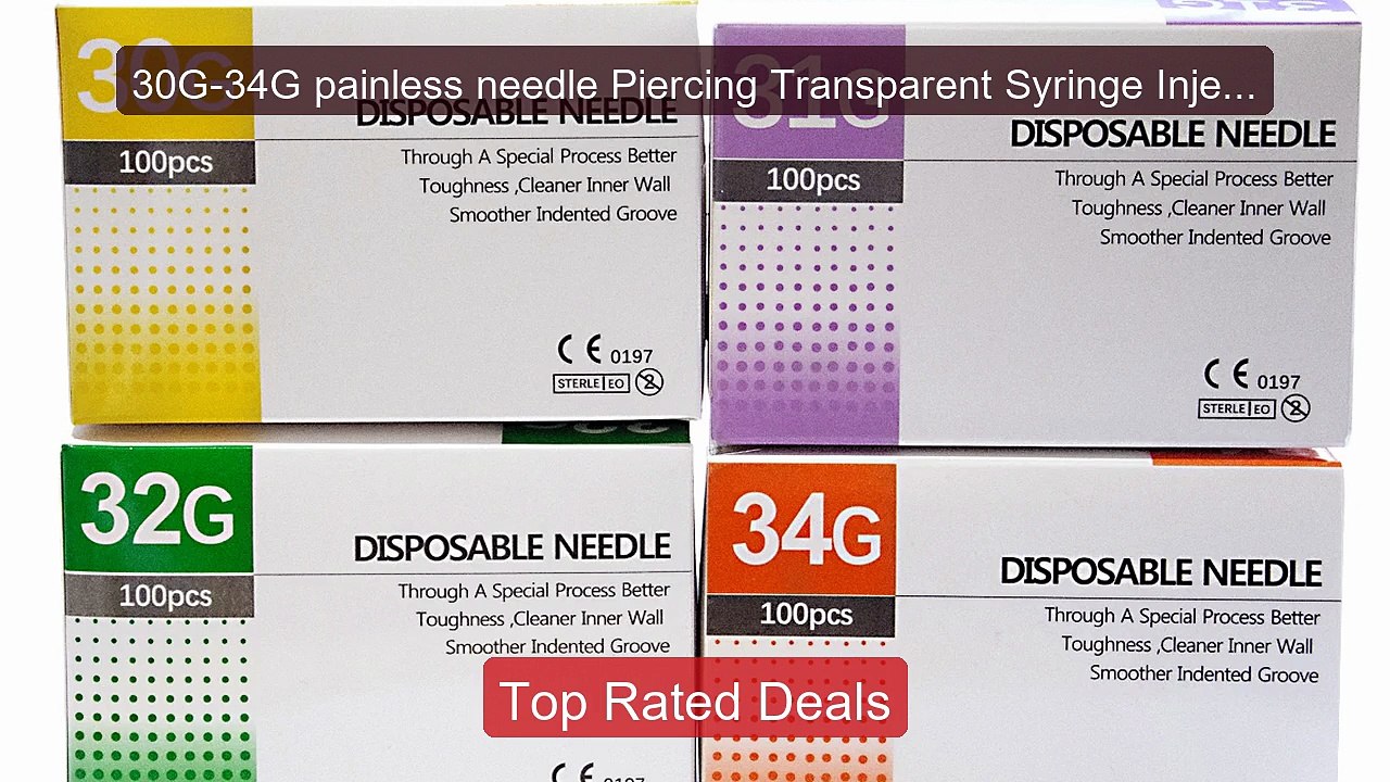 30G-34G painless needle Piercing Transparent Syringe Injection... -- Best Buy 2026 | Great Quality!