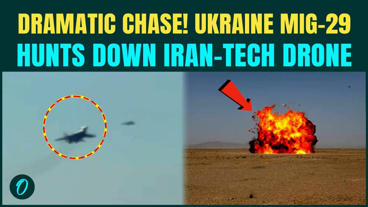 Ukraine’s MiG-29 HUNTS Down Russian Shahed Dron...
