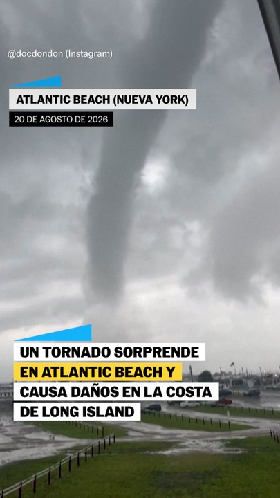 Un tornado sorprende en Atlantic Beach y causa...