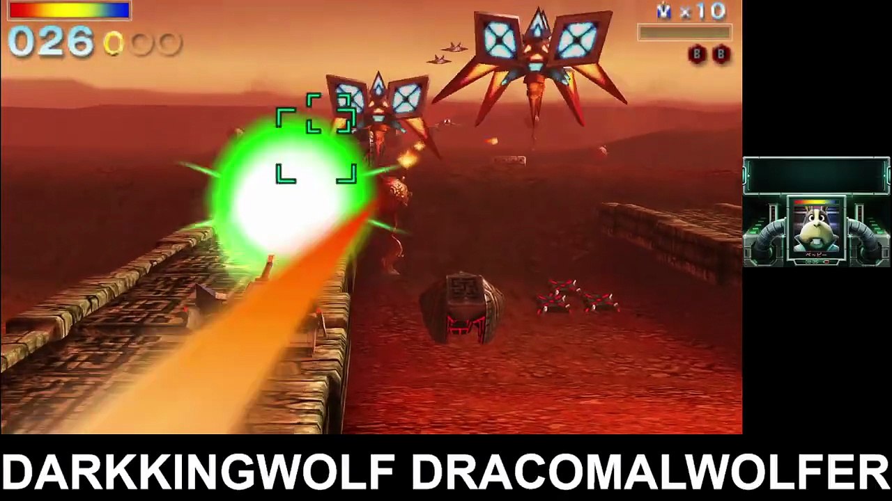 STARFOX 64 3D. RUTA FACIL. GAMEPLAY #1. EN JAPO...