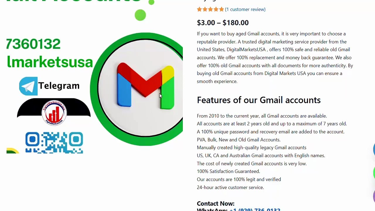 Best 99 Reliable Websites for Buying Gmail Accounts in the USA