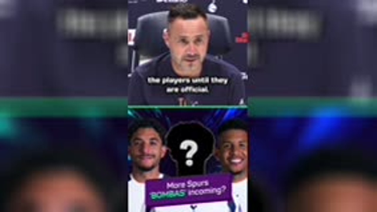 Tottenham 'not finished' in the transfer market...