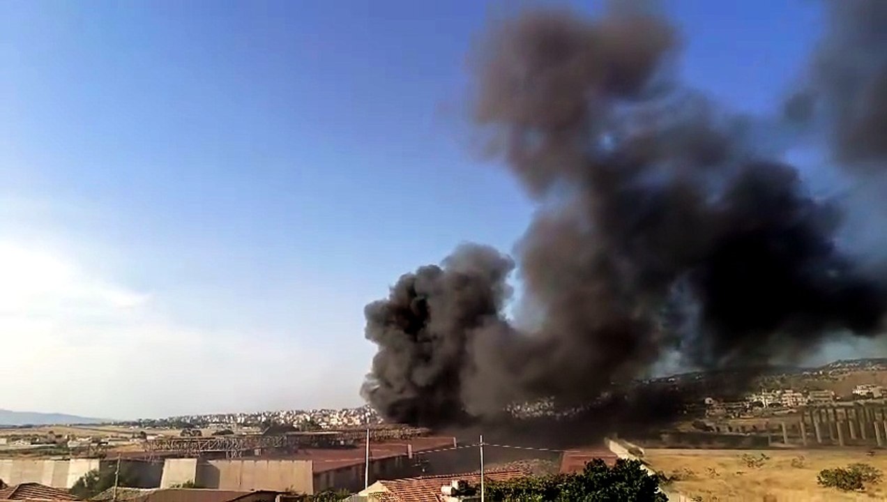 Reggio incendio San Gregorio
