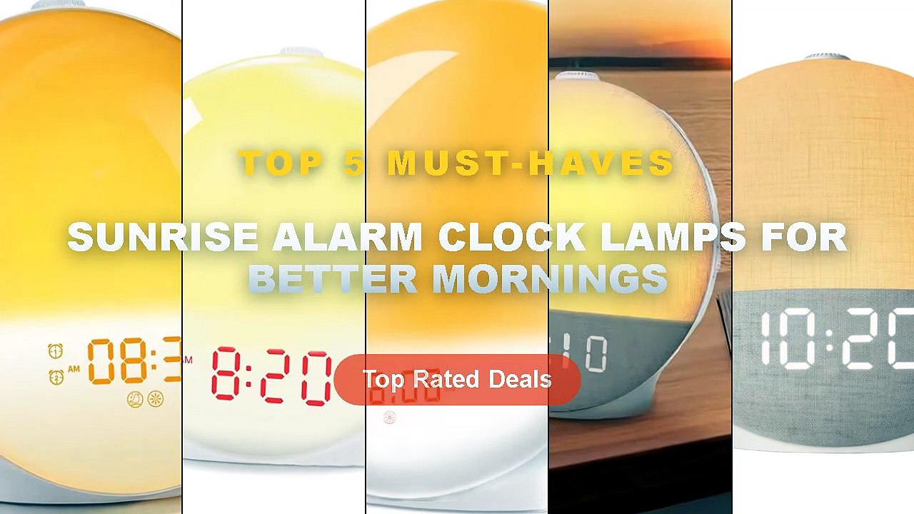 Best Sunrise Alarm Clock Lamps For Better Mornings on AliExpress | Review - Sunrise Alarm Clock White Noise Sound Machin...