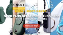Best Neck Fans Bladeless Hands Free For Summer Walks on AliExpress | Review - New Mini Neck Mounted Fan Portable Bladele...