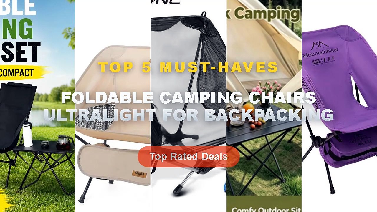 Ultimate Guide to the Best Foldable Camping Cha...