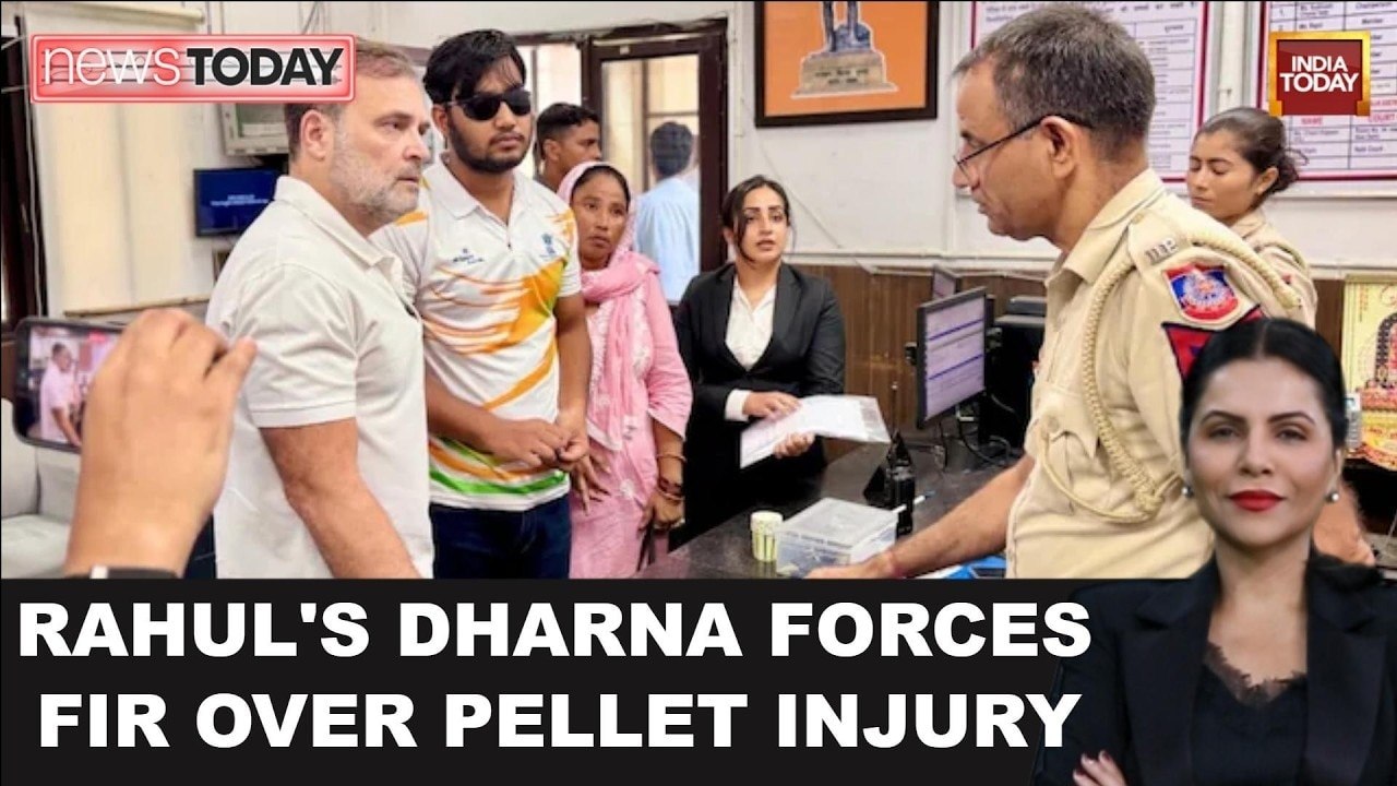 Rahul Gandhi’s Pellet Gun FIR Dharna Sparks BJP’s ‘Anarchy’ Charge After Six-Hour Delhi Protest
