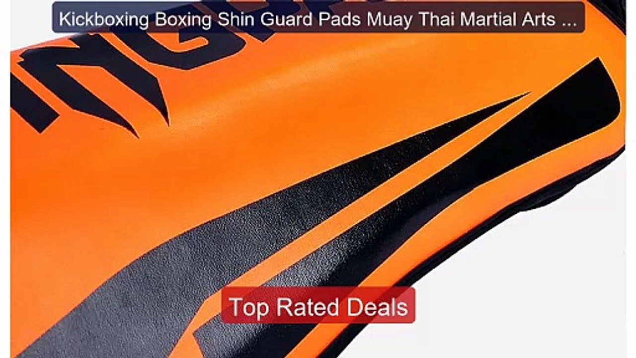 Kickboxing Boxing Shin Guard Pads Muay Thai Mar...