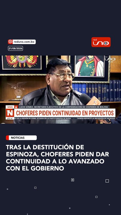 Tras la destitución de Espinoza, choferes piden...