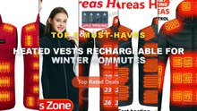 Top 5 Best Heated Vests Rechargeable For Winter Commutes (Must Have!) - 21 Areas Heated Jacket Winter Men's Women's Moto...
