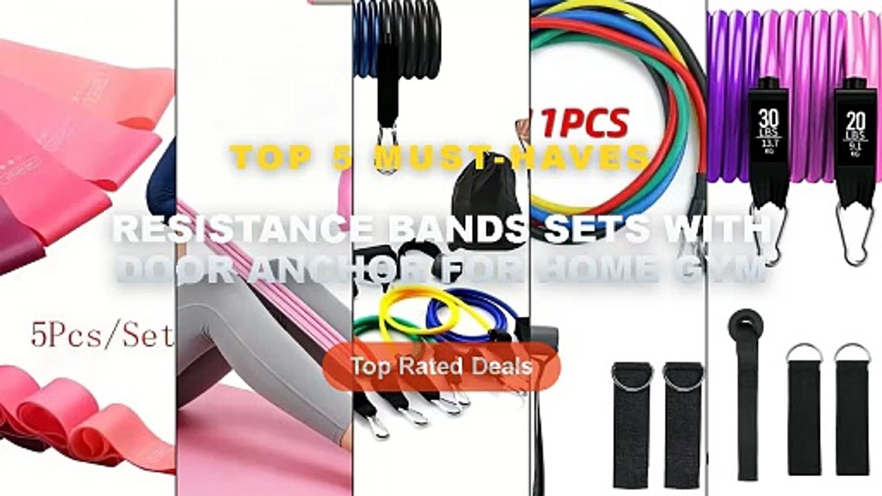 Best Resistance Bands Sets With Door Anchor For...