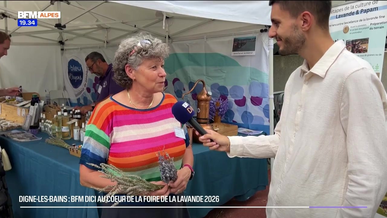 Digne-les-Bains : BFM DICI au coeur de la Foire...