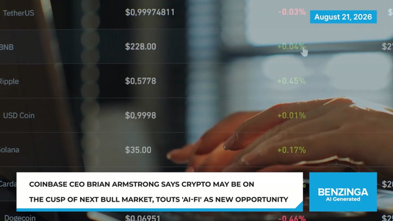 Coinbase CEO Sees Crypto Turn