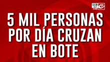 5 mil personas por día cruzan en bote