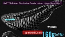 RYET 3D Printed Bike Carbon Saddle 140mm 143mm Super Light Road MT... -- Best Deal 2026 | Shop Now!