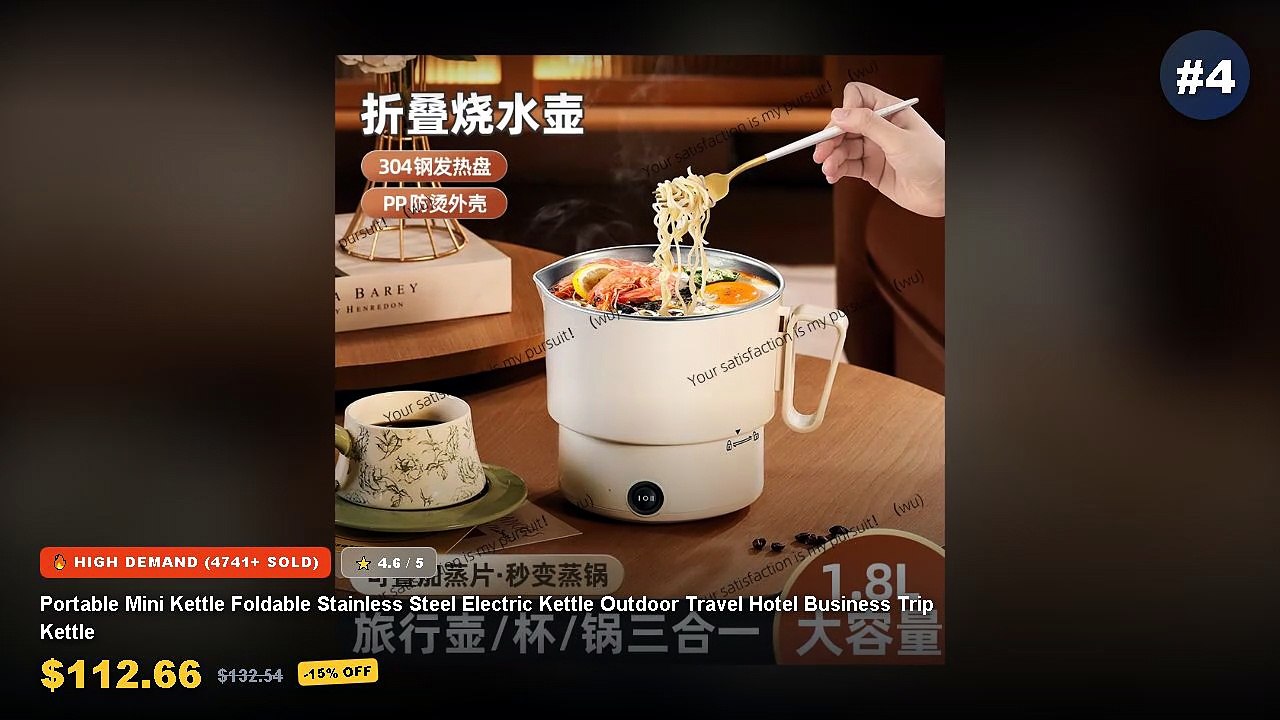 Amazing Foldable Electric Kettles For Travel And Hotels You Need To See - Foldable Electric Kettle 600ml Electric Boiler...