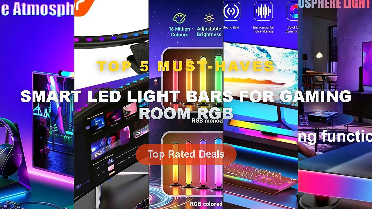 Smart LED Light Bars For Gaming Room RGB: Top 5...