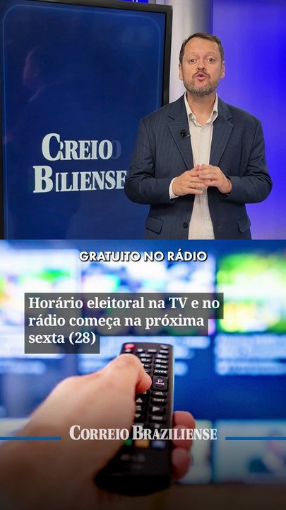 Horário eleitoral na TV e no rádio começa na pr...